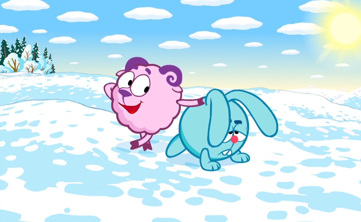 Смешарики Азбука безопасности на льду