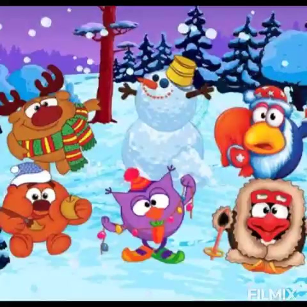 Смешарики Азбука безопасности пристегните ремни