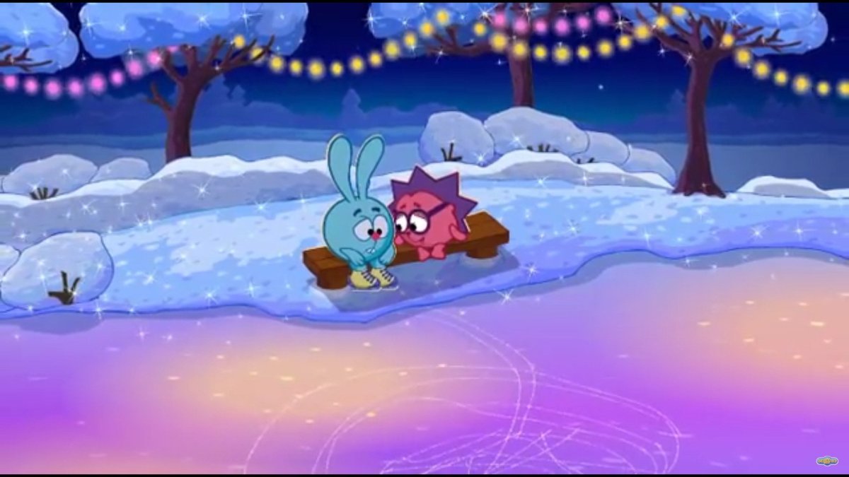 Ночное небо для детей Смешарики