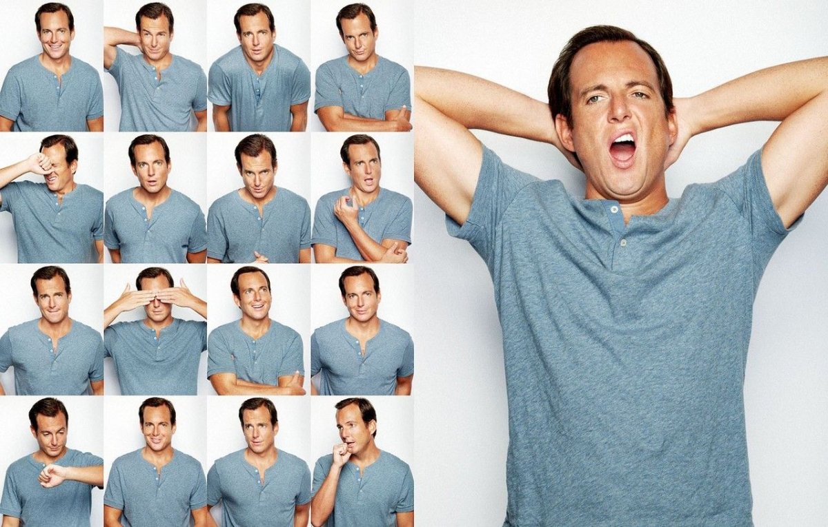 Мужская фотосессия мимика