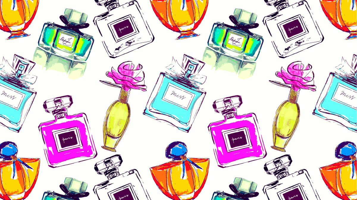 Парфюмерия на белом фоне