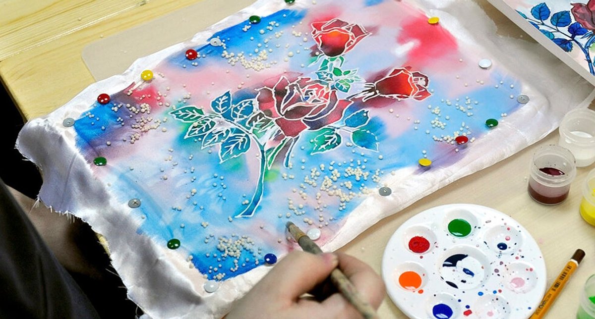 Холодный батик техника росписи