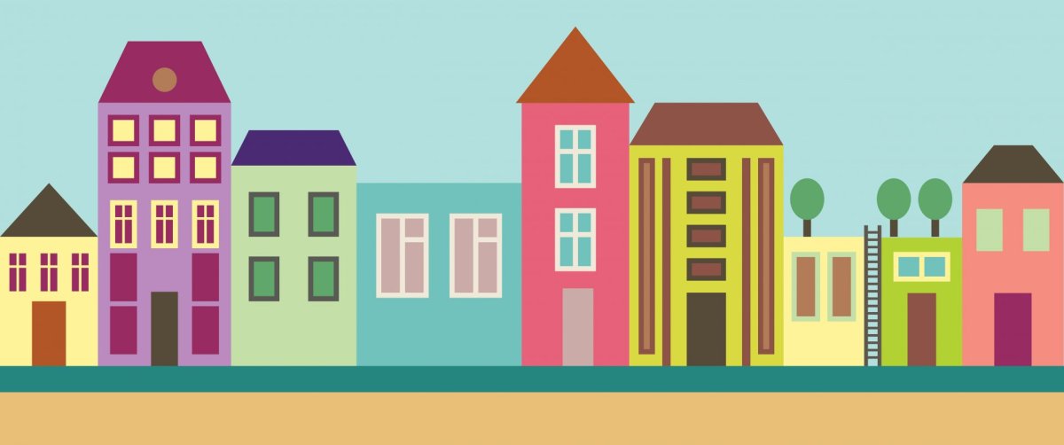 Городские здания для садика