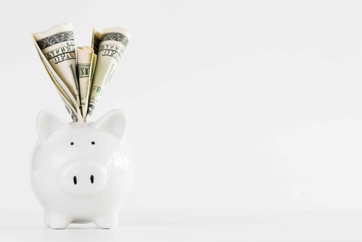 Piggy Bank White background