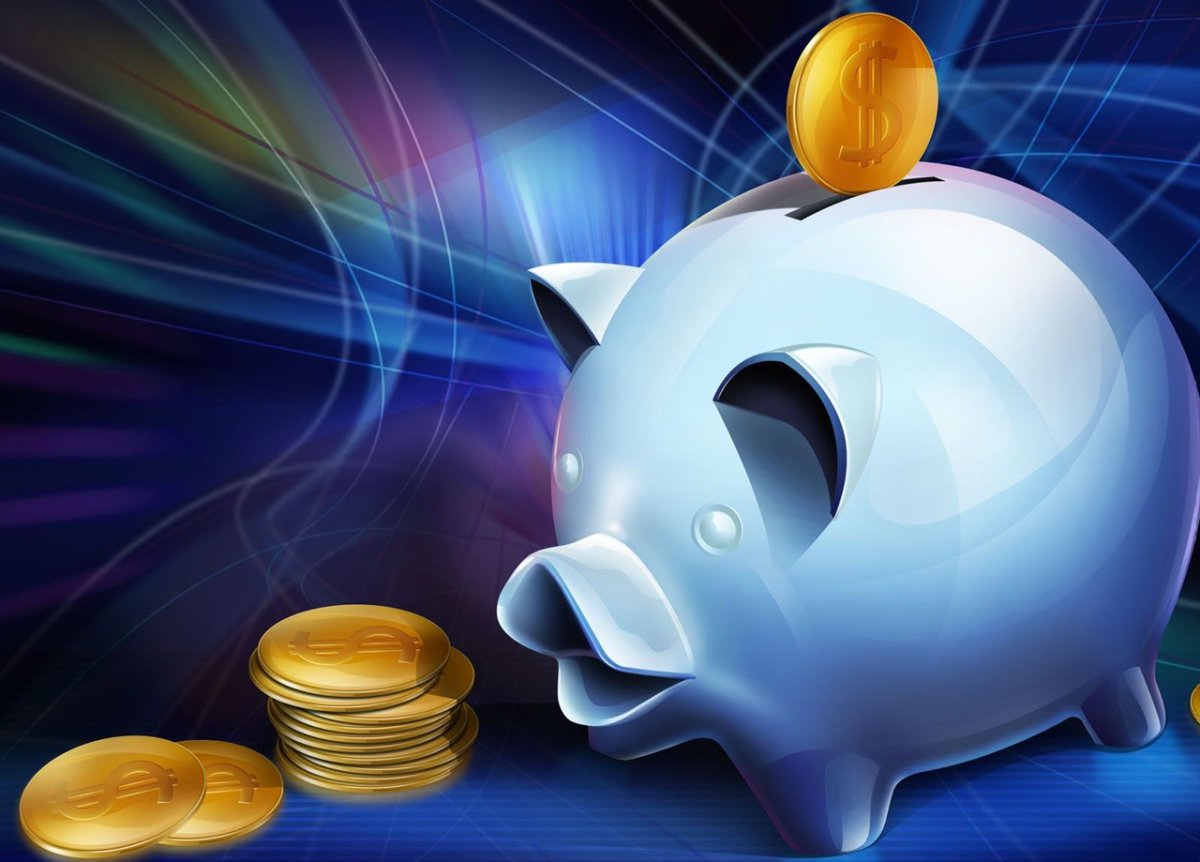 Копилка "Свинка с деньгами "