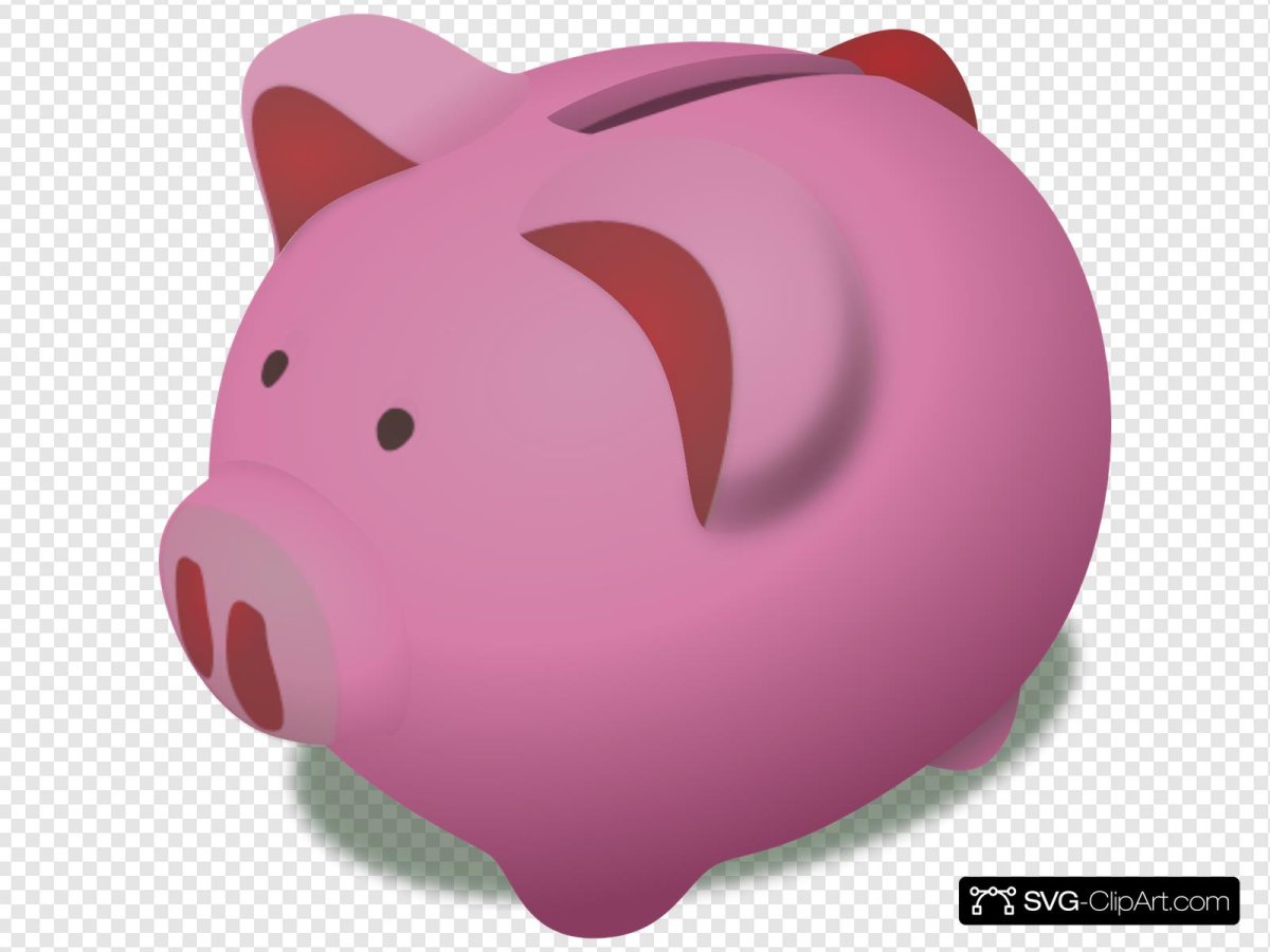 Копилка хрюшка прозрачная