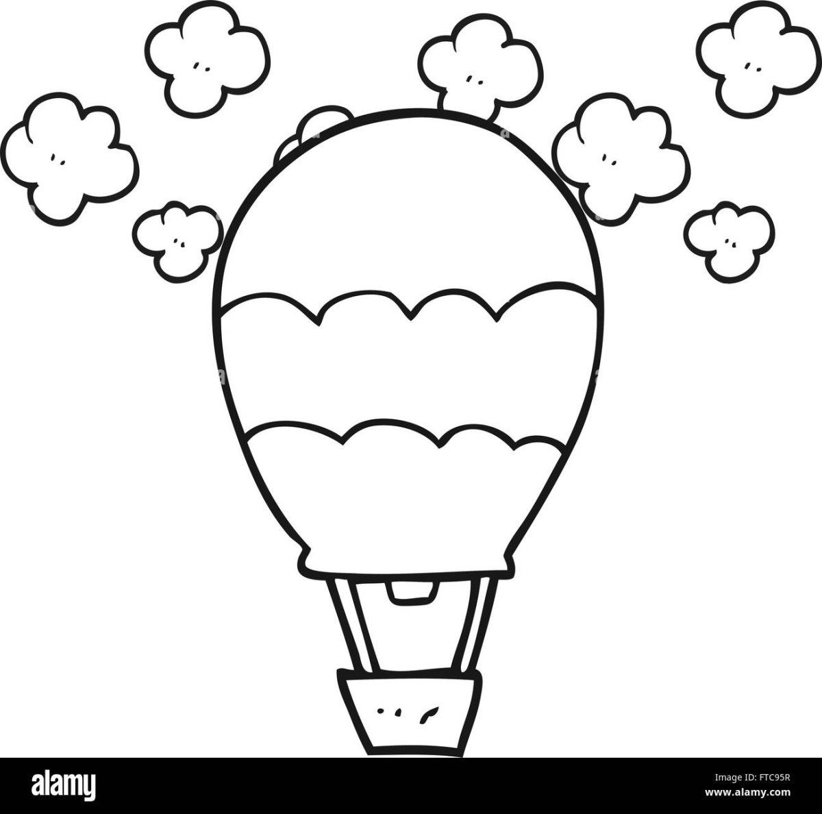 Стимпанк воздушный шар трафарет вектор