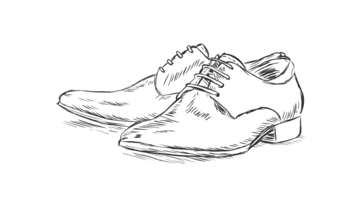 Эскиз мужских ботинок