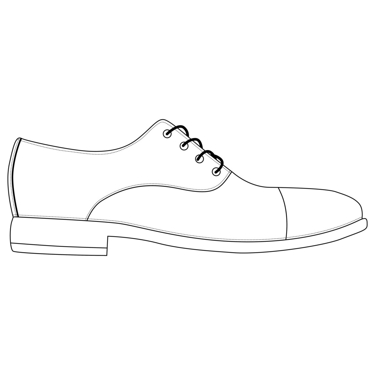 Туфли мужские нарисовать