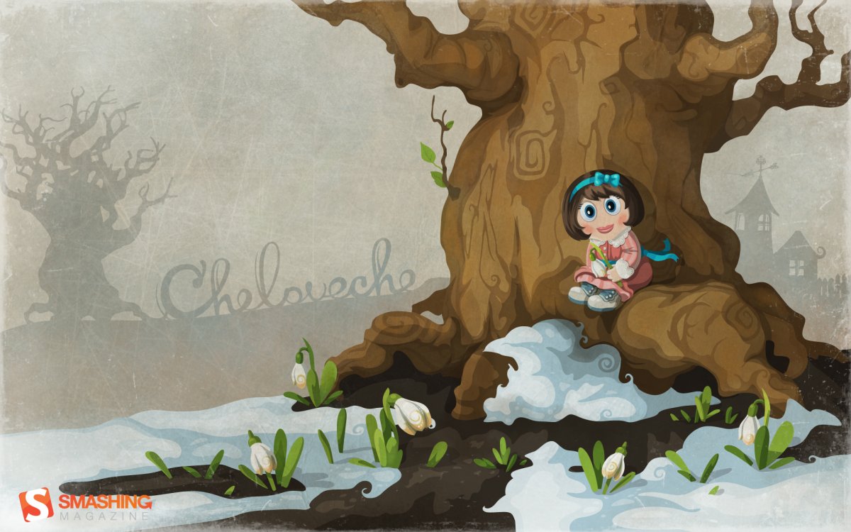 Девушка в цветах рисунок