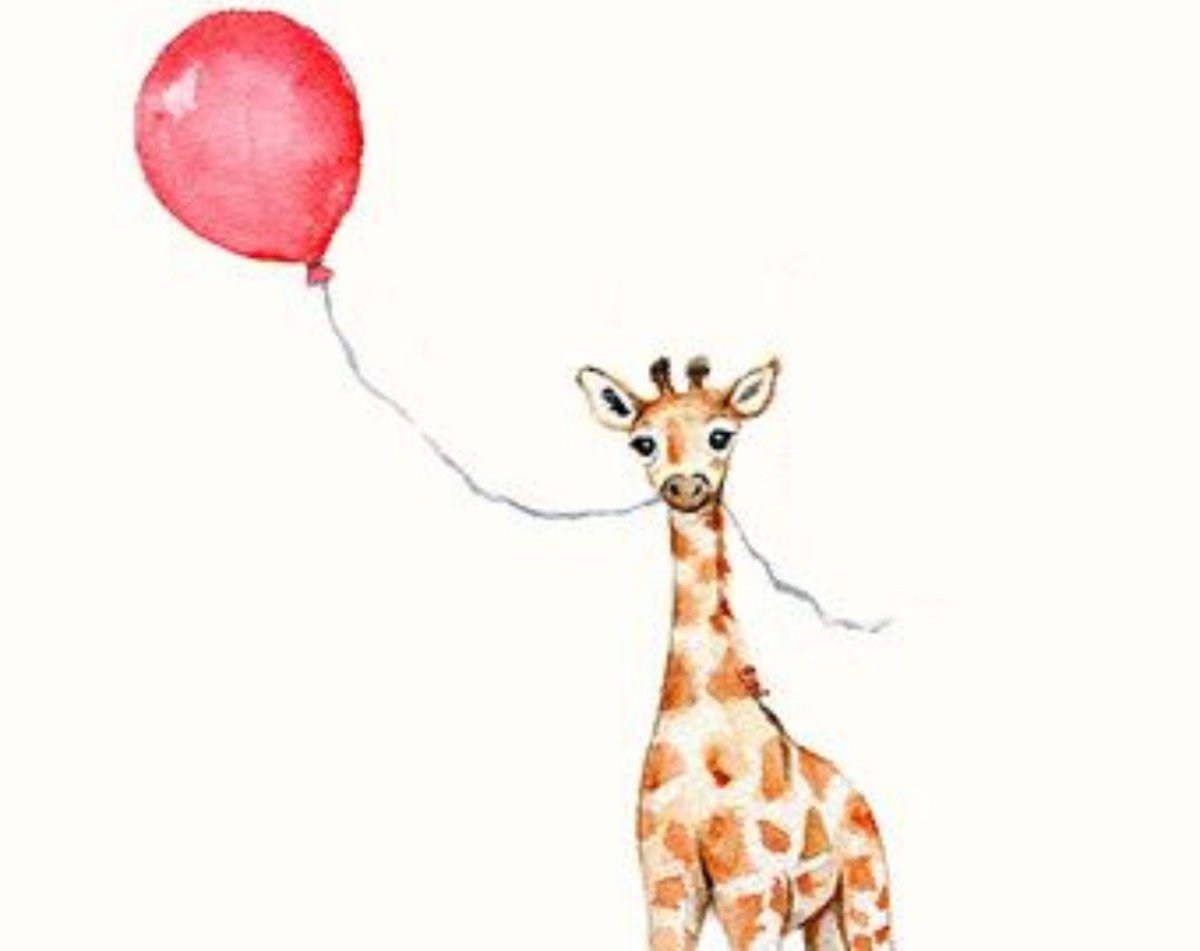 Акварельные животные с жвачкой