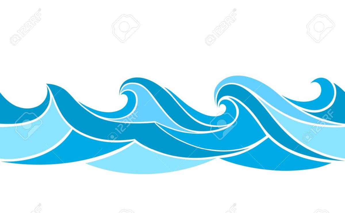 Море волны контуры