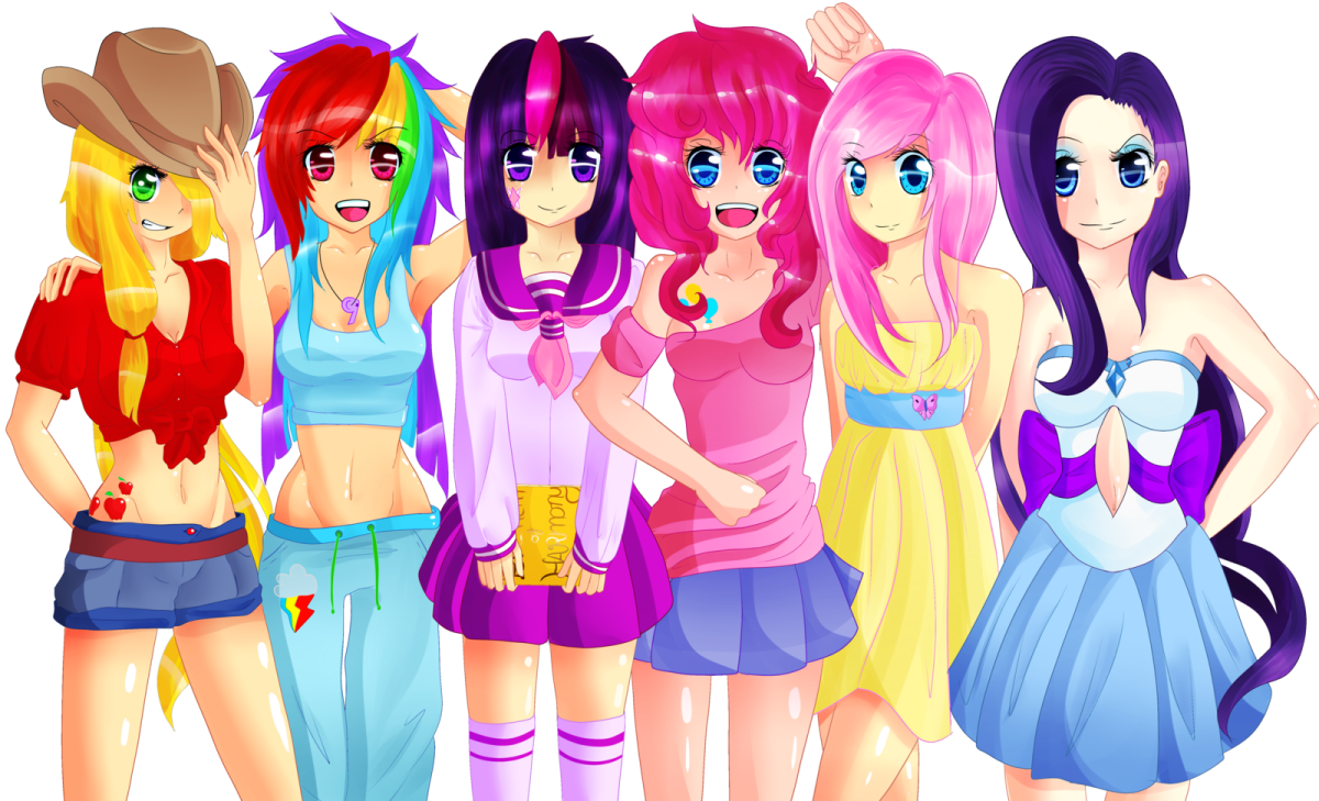 Пони Дружба это чудо девушки Эквестрии аниме