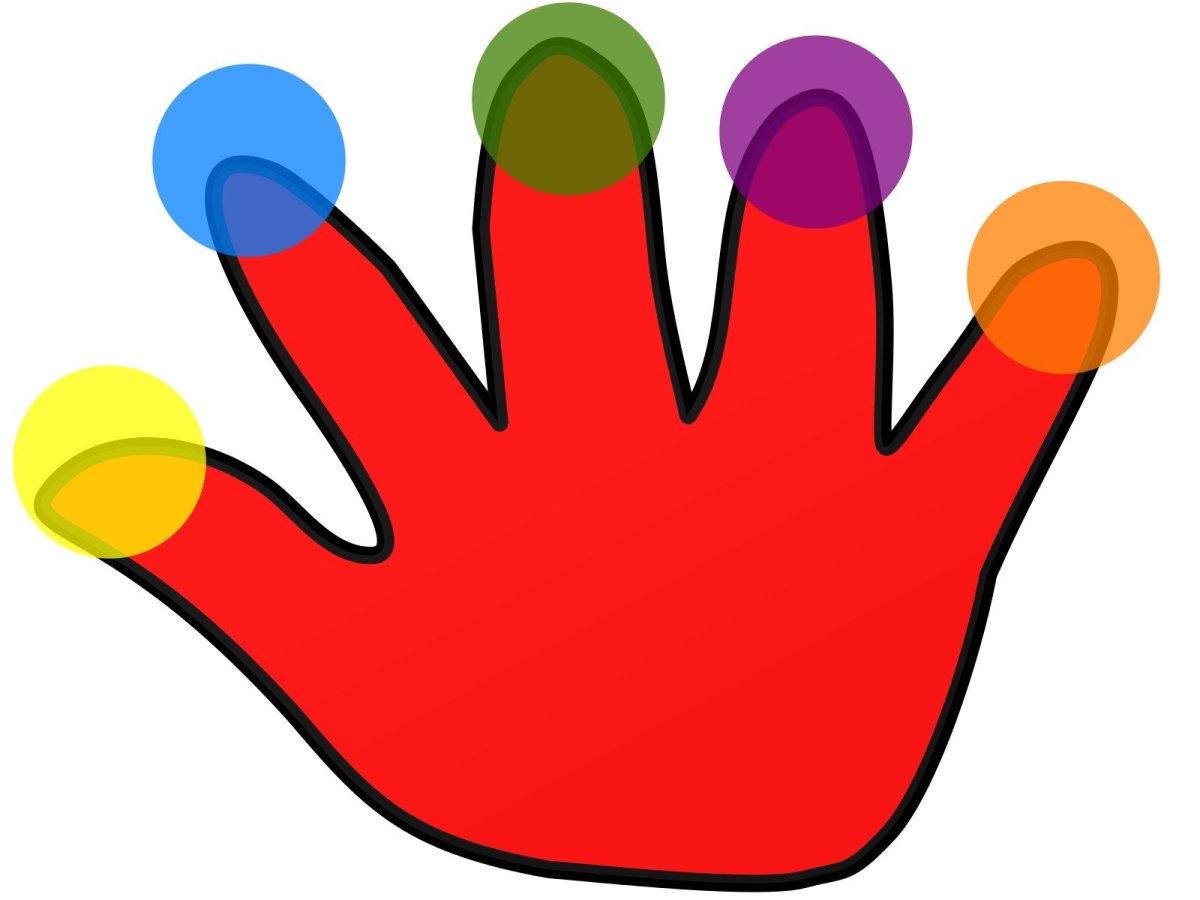 Цветные пальчики