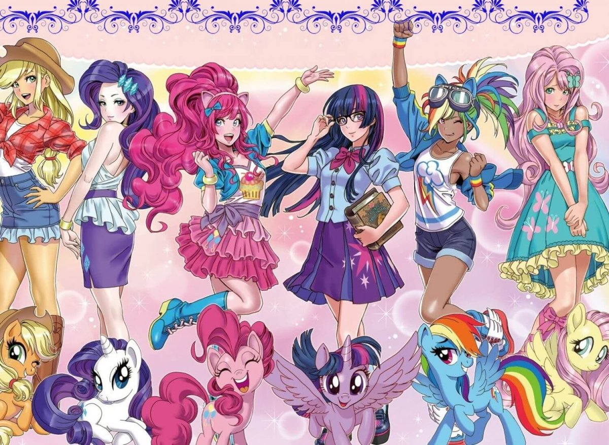 Пазл девочки из Эквестрии