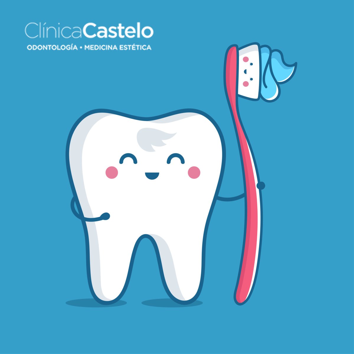 Зубик с зубной щеткой