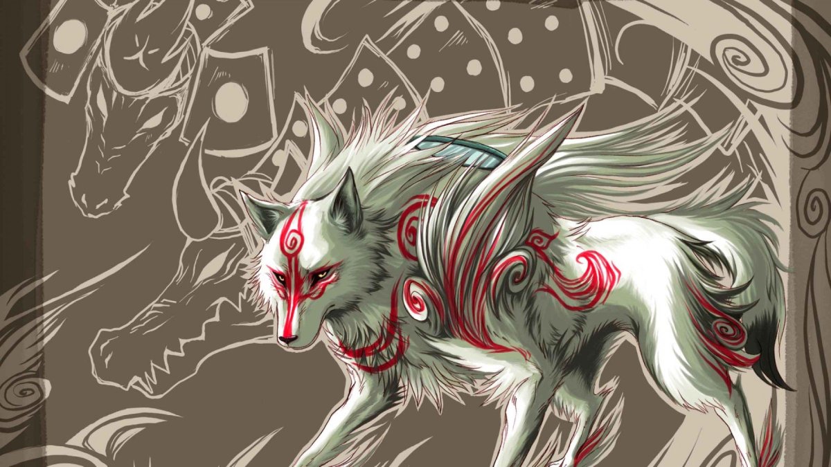 Японский волк Аматерасу