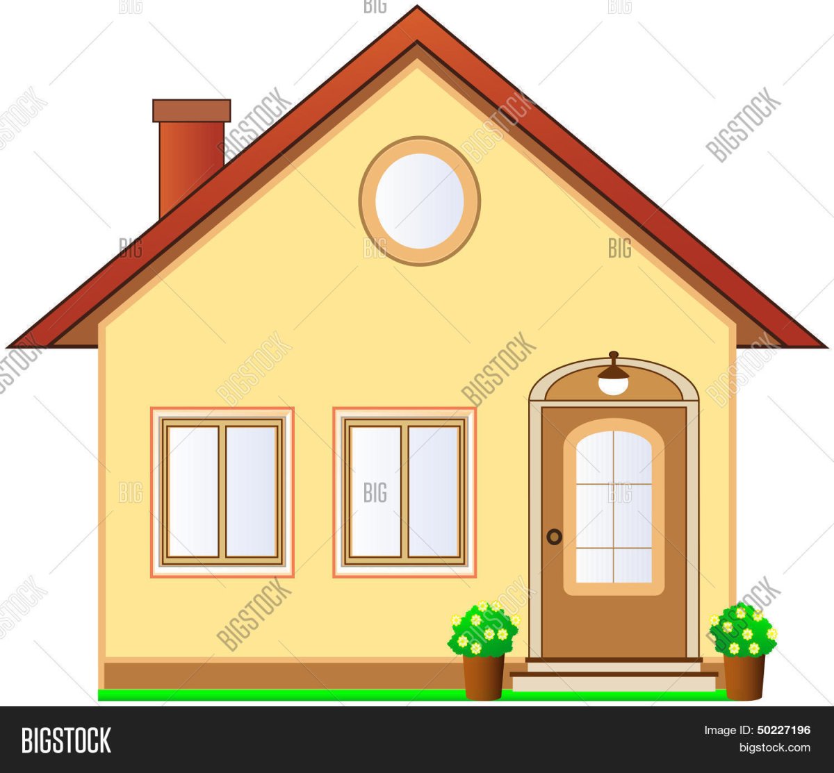 Домик с двумя окнами