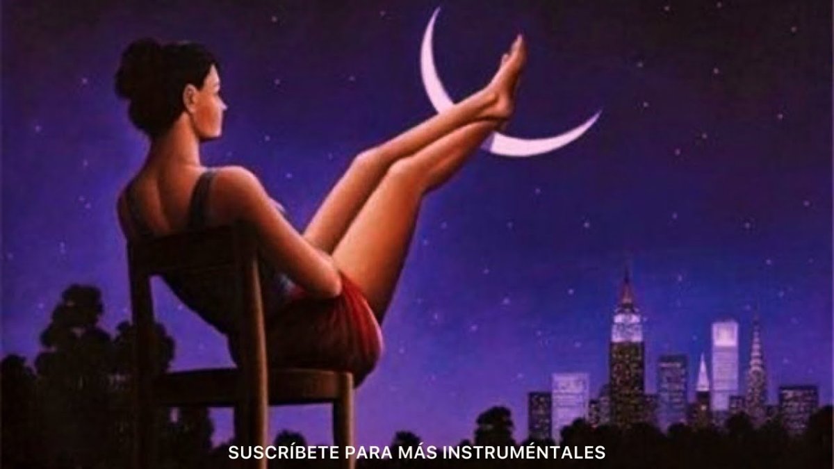 Триптих девушка с луной