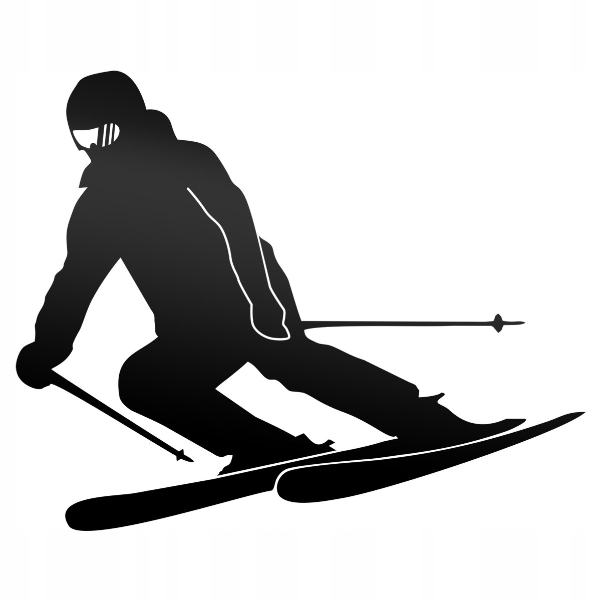 Лыжник силуэт