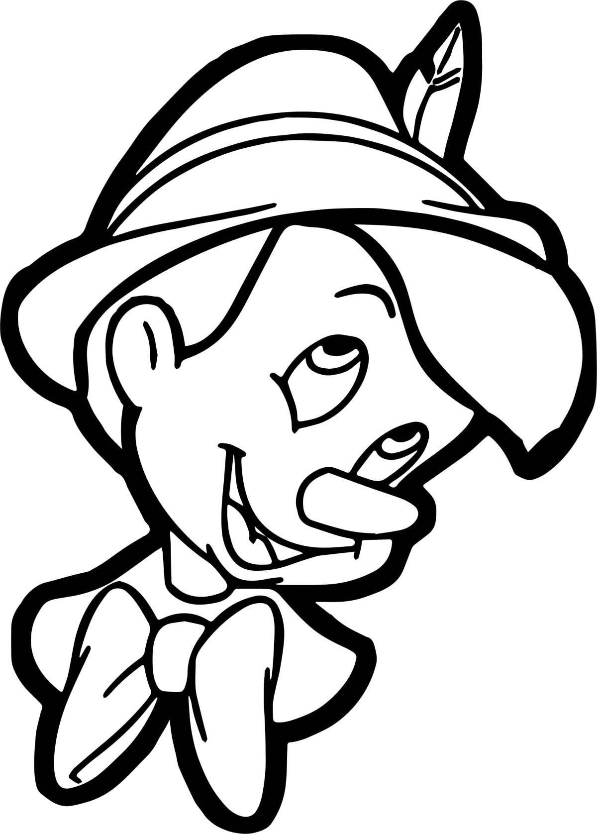 Раскраска. Пиноккио