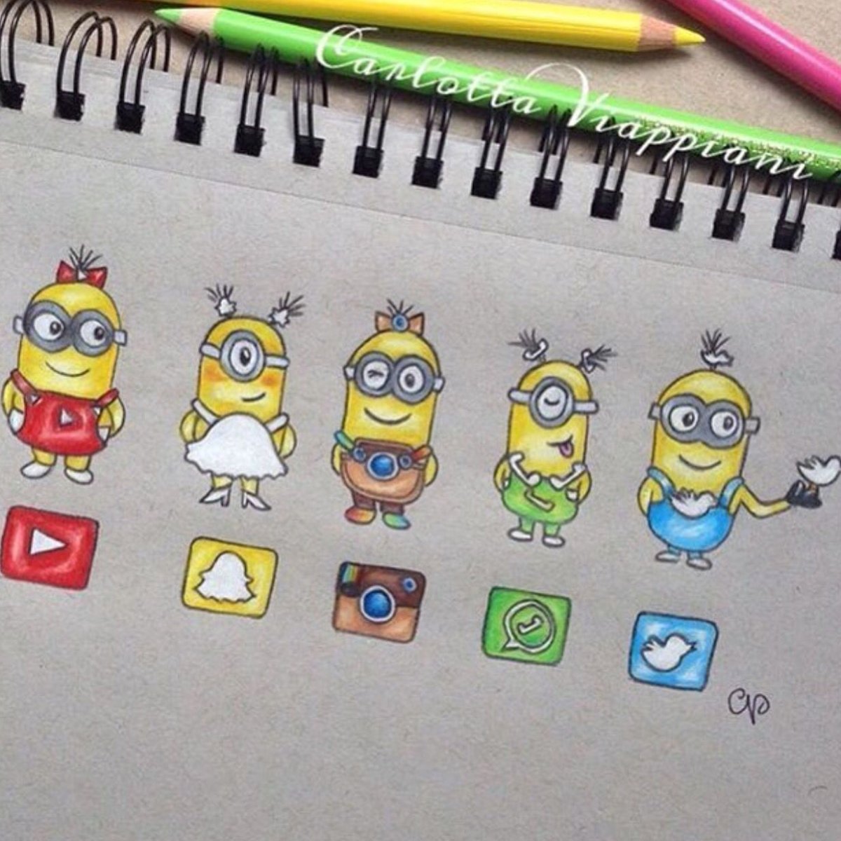 Миньоны идеи для рисования