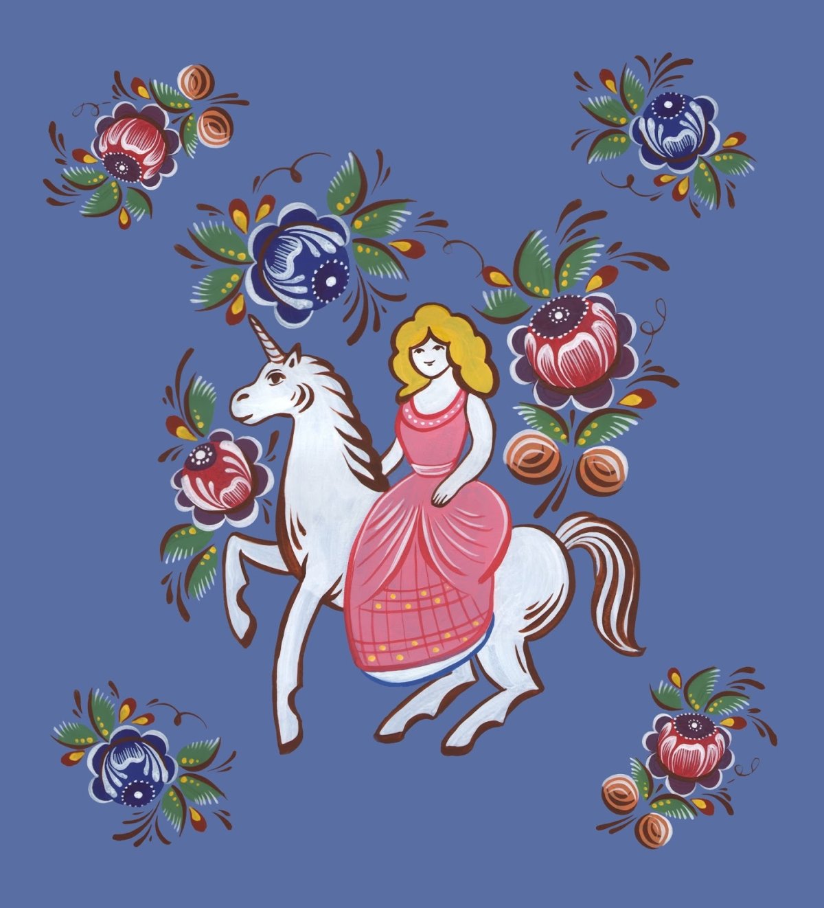 Елена Староверова Городецкая роспись