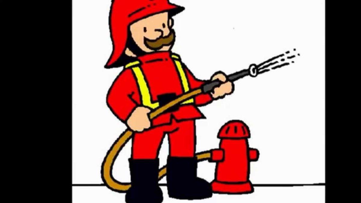 Свинья пожарный рисунок