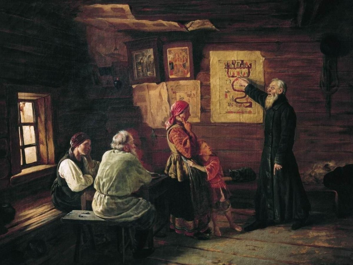 Василий Пукирев. Сбор недоимок. 1875
