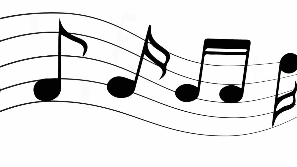 Скрипичный ключ и нотки