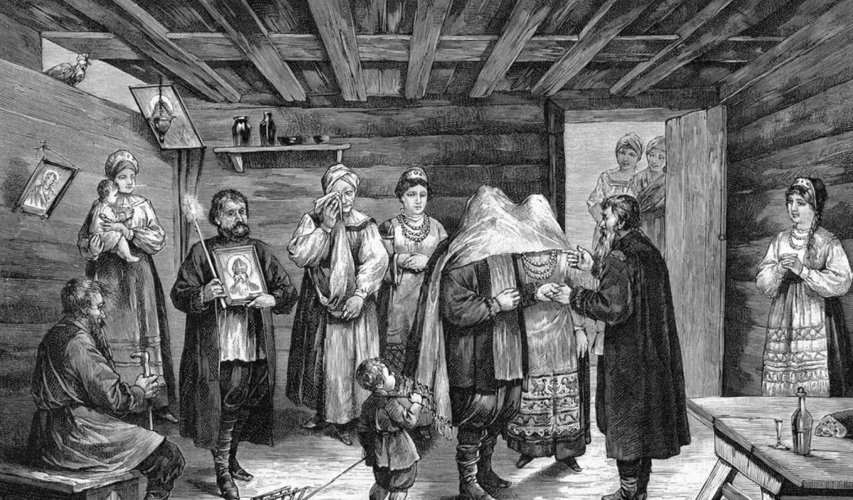 Борис Михайлович Кустодиев Земская школа в Московской Руси