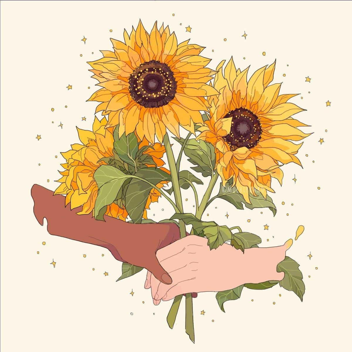 Акварельные карандаши Подсолнухи