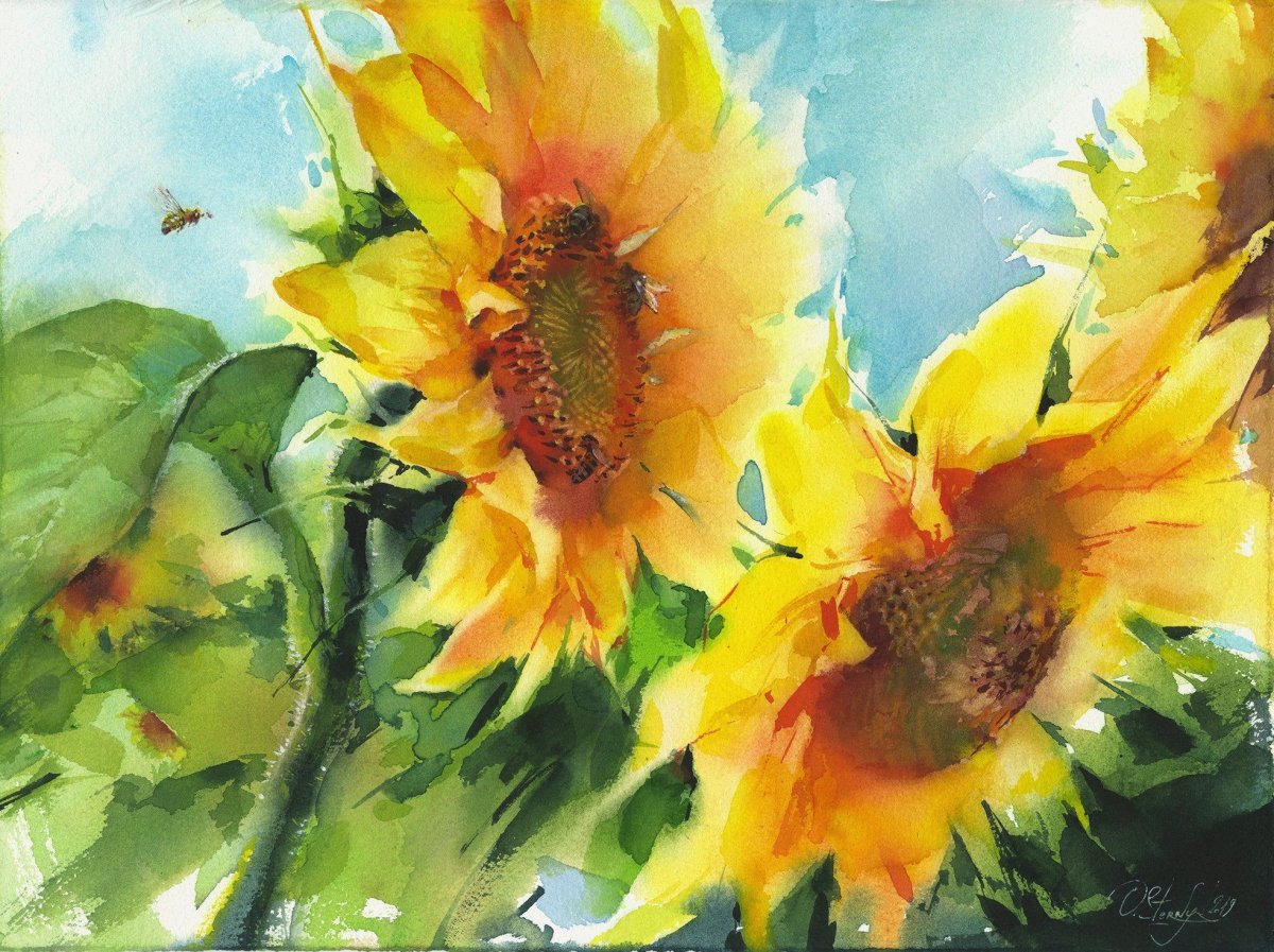 Художник Mohammad Yazdchi акварель