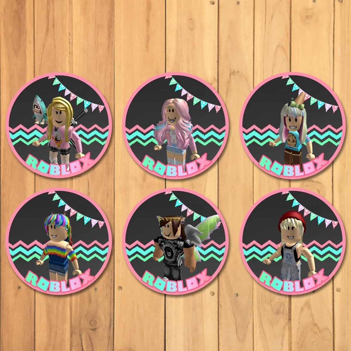 Наклейки РОБЛОКС для девочек