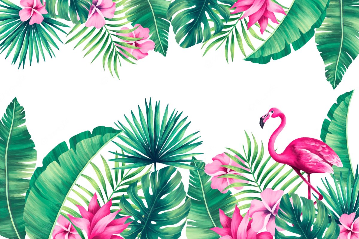 Тропические растения Фламинго