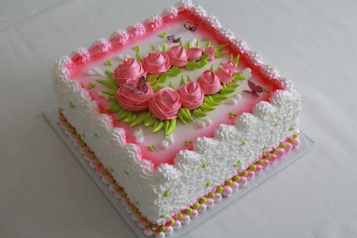 Квадратный торт Хелло Китти