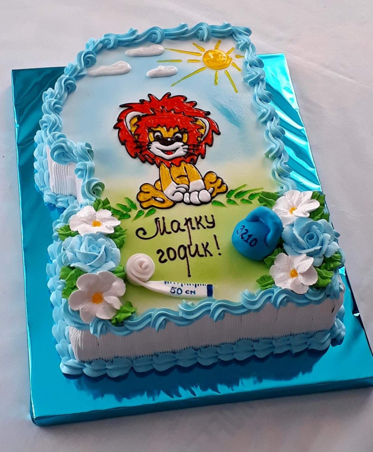 Торт прямоугольный кремовый