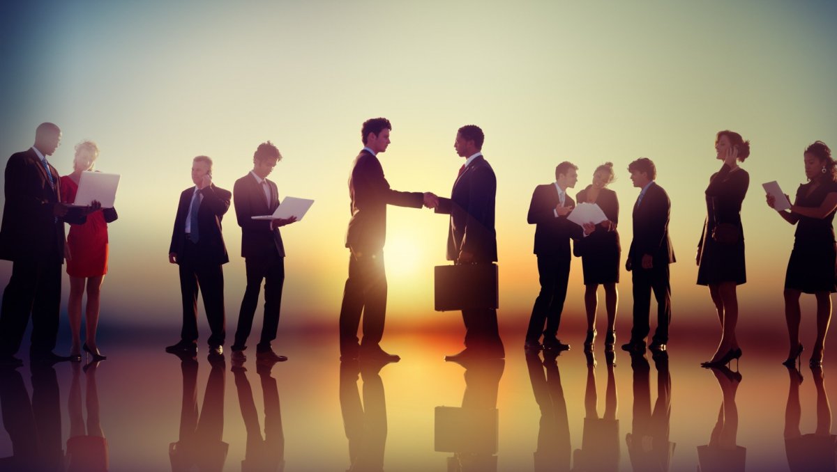 Бизнесмены на мероприятии