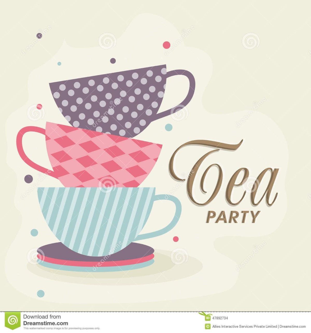 Плакат приглашение на чаепитие