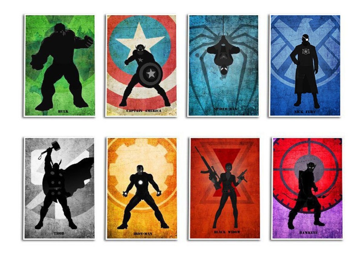 Постеры Марвел для печати