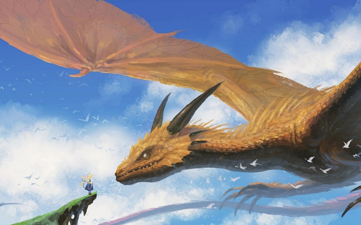 Дракон в полете