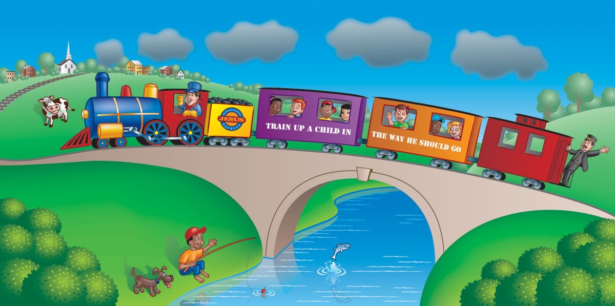 Железная дорога, мультяшная