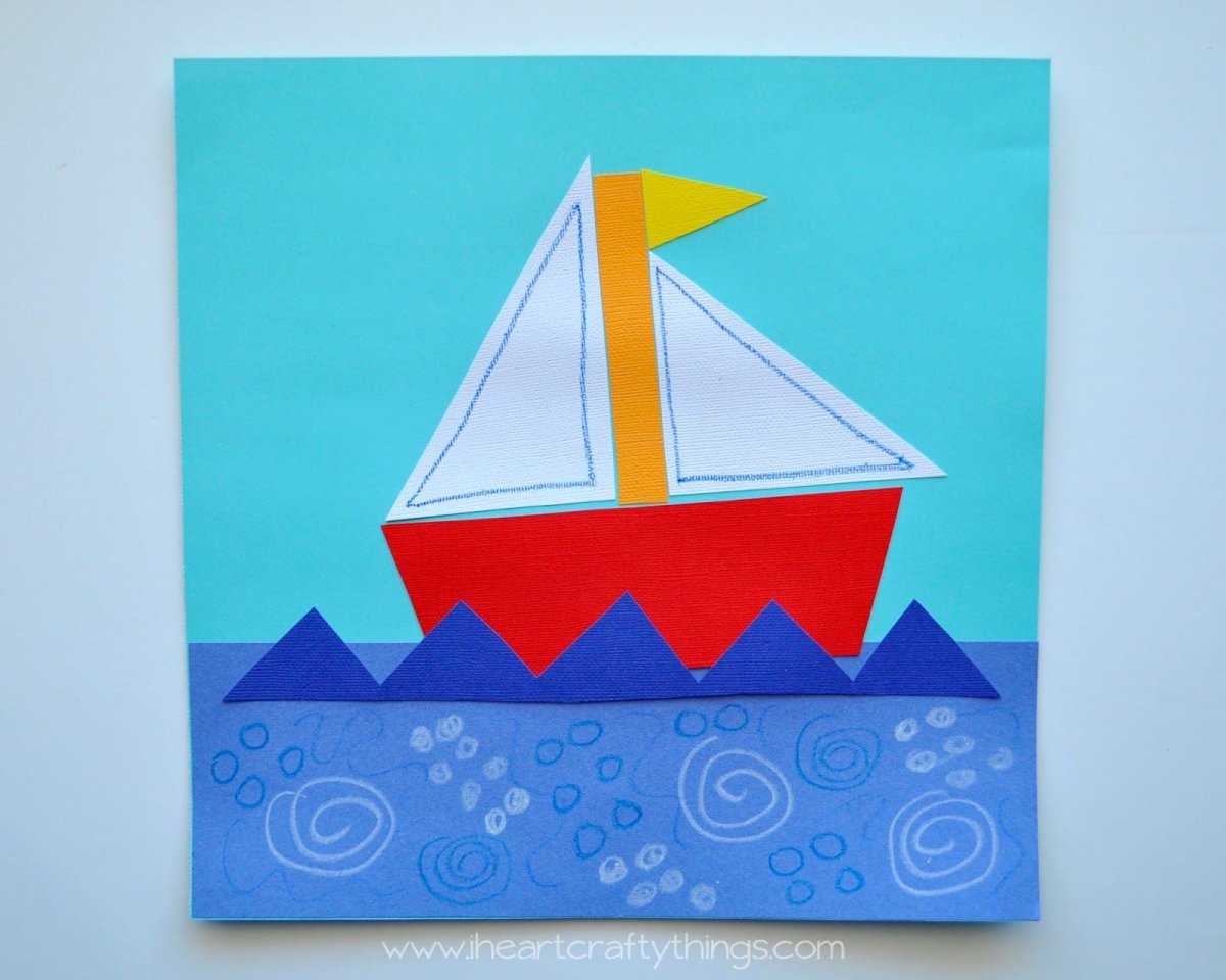 Оригами кораблик