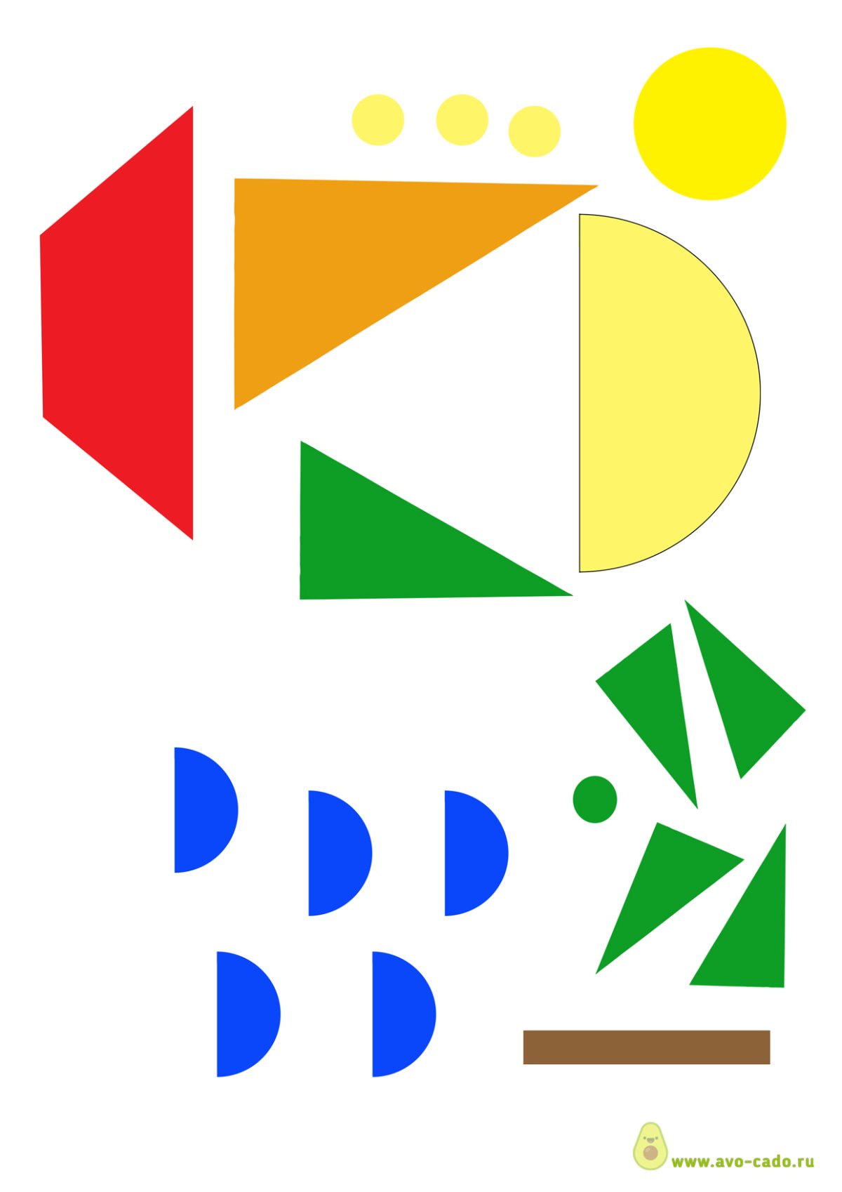 Кораблик из цветной бумаги