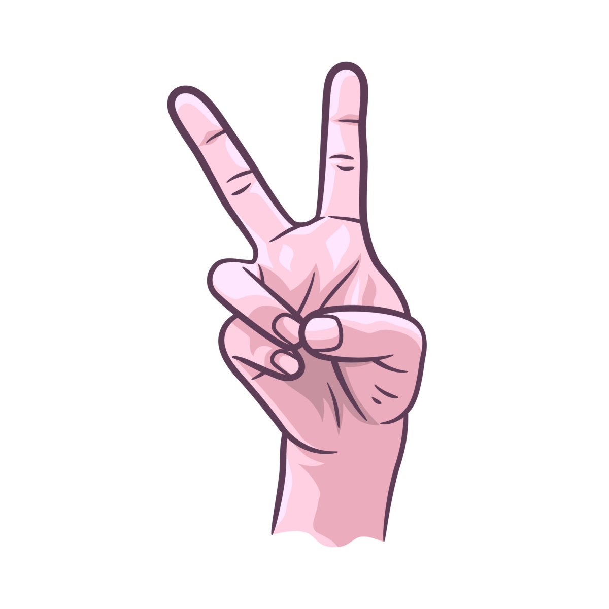 Peace sign знак жестов