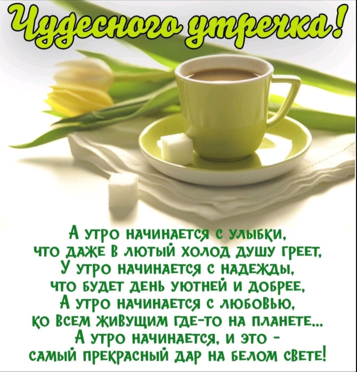 Доброго осеннего утра и хорошего здоровья