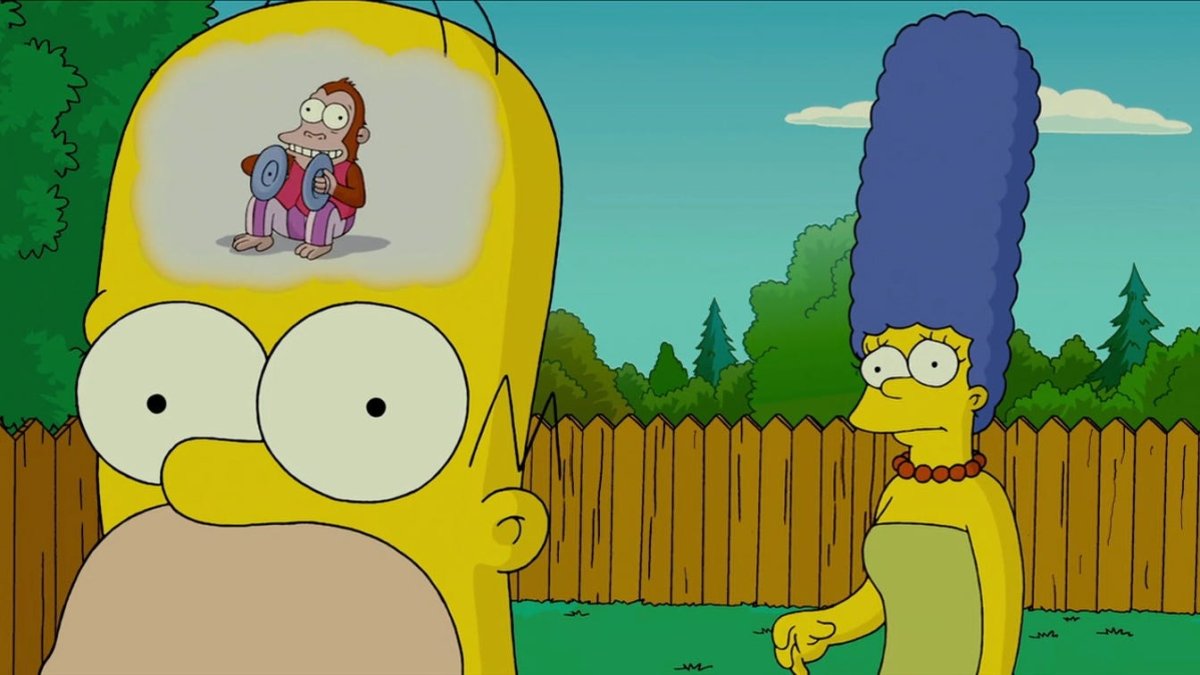 Гомер симпсон обезьянка