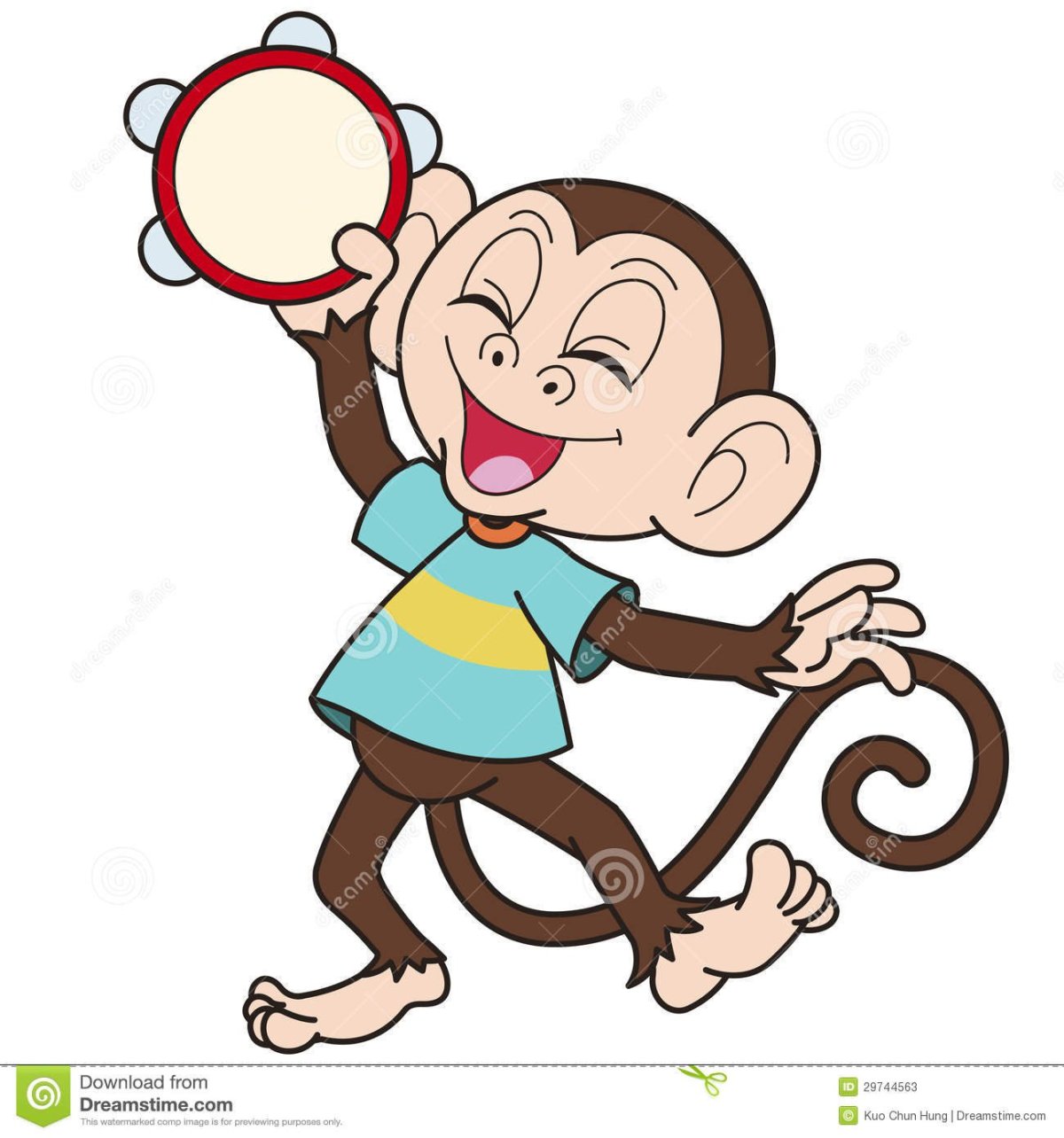 Обезьянка с тарелками