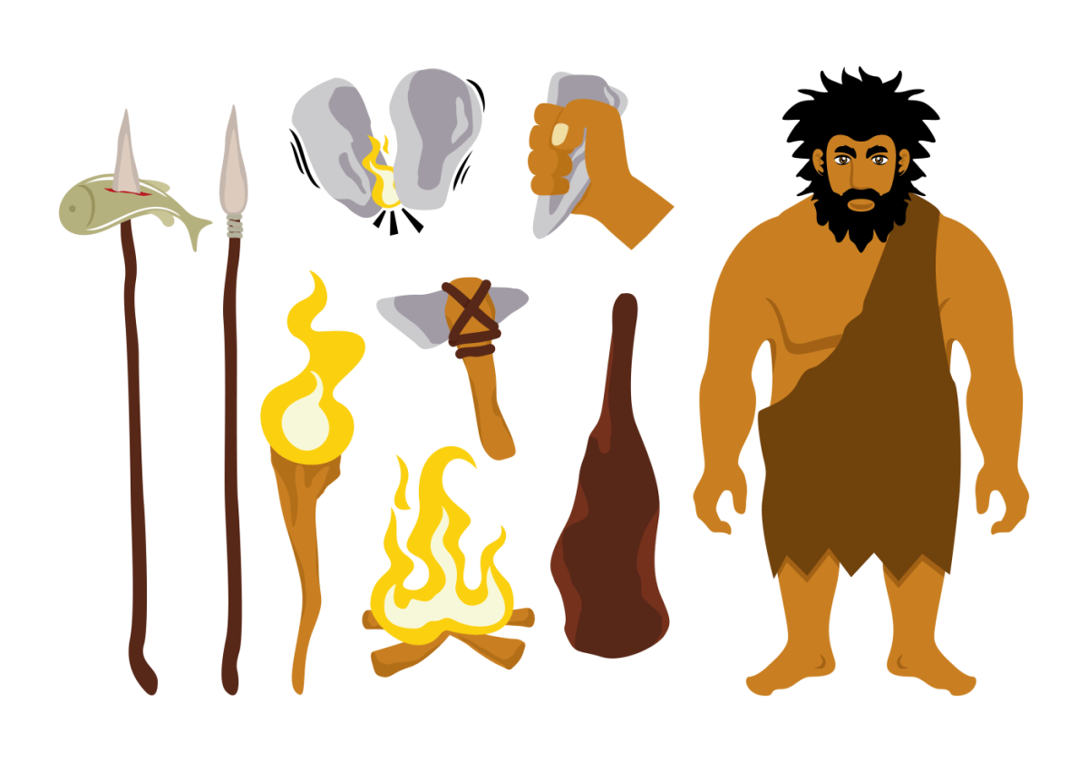 Первобытные люди вектор