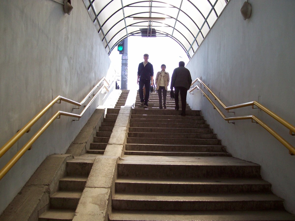 Лестница пандус парк Горького